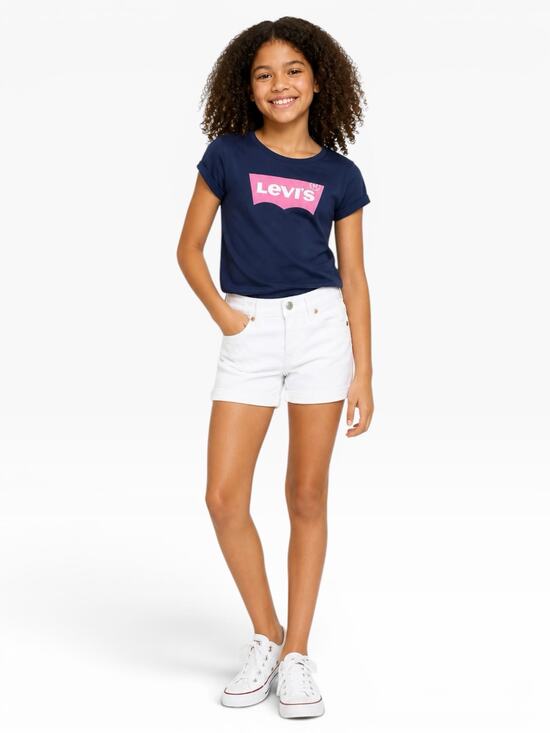 Levi's Other - Levi’s Girls Girlfriend Shorts White Denim Size 7 NWT